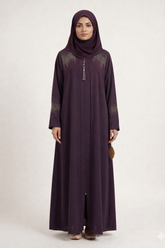 SEHVAR ELEGANT ABAYA PURPLE (#AB-25Y7943)