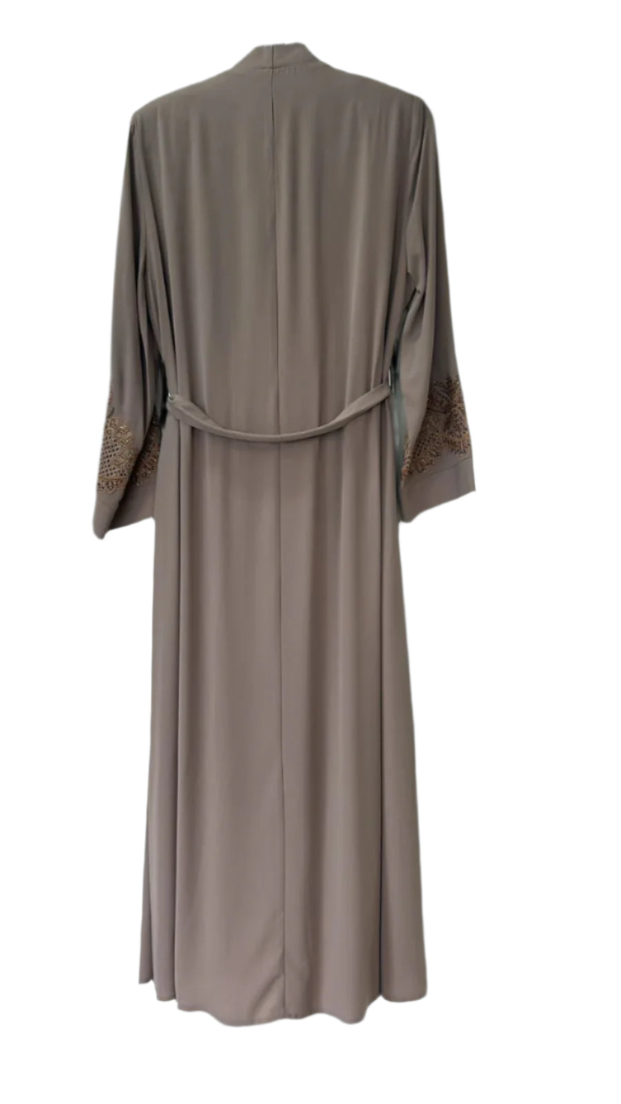 Livor Abayas with embroidery & stonework (Pista)