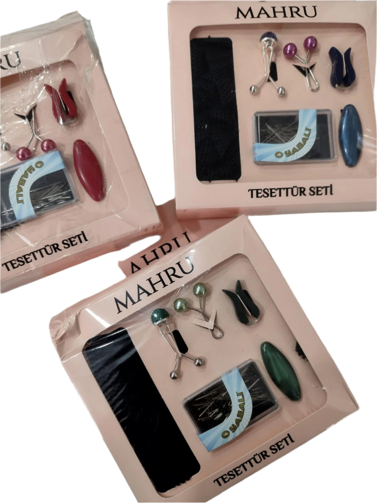 MAHRU HIJAB SET PINS (#AB-25Y7926)