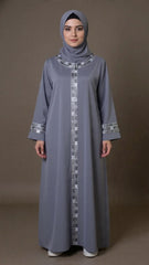 SEHWAR ABAYA WITH AMBROIDERY AND STONE (#AB-25Y7925) Sawesgr32015