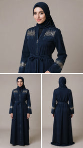Aselle Abayas with Embroidery & Stonework