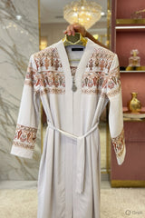 Summer abaya with embroidery