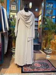 ARGA PRIVE Black Abaya with Stole