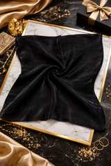 Fe Black Shiny Scarf
