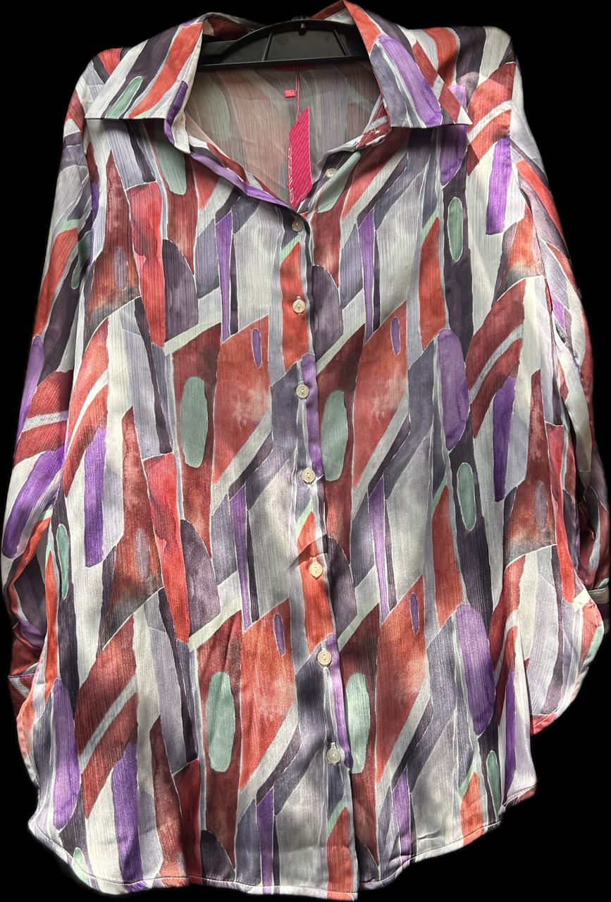 ENISSE Istanbul Pleated Pearl Sleeve Top