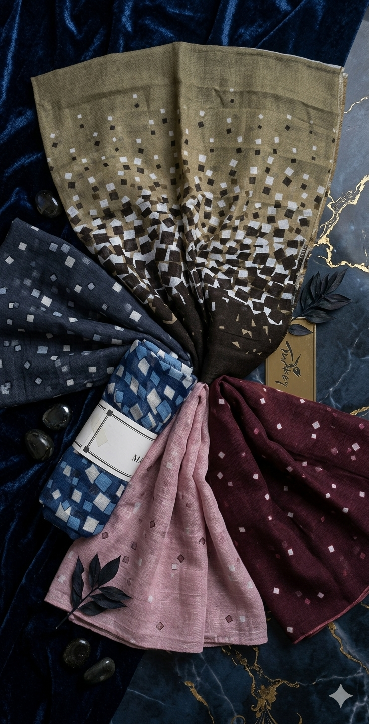 Linen mixed hijabs