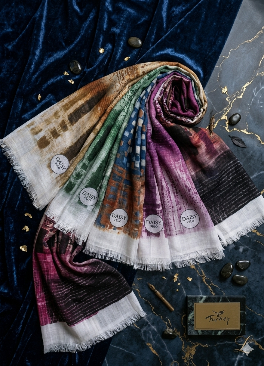 Daisy Polo digital printed hijabs