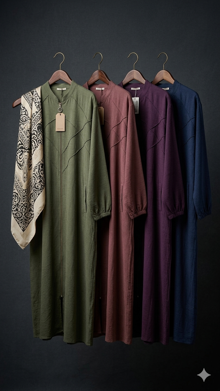 AEROBIN ABAYA PECILI (#AB-25Y7924)