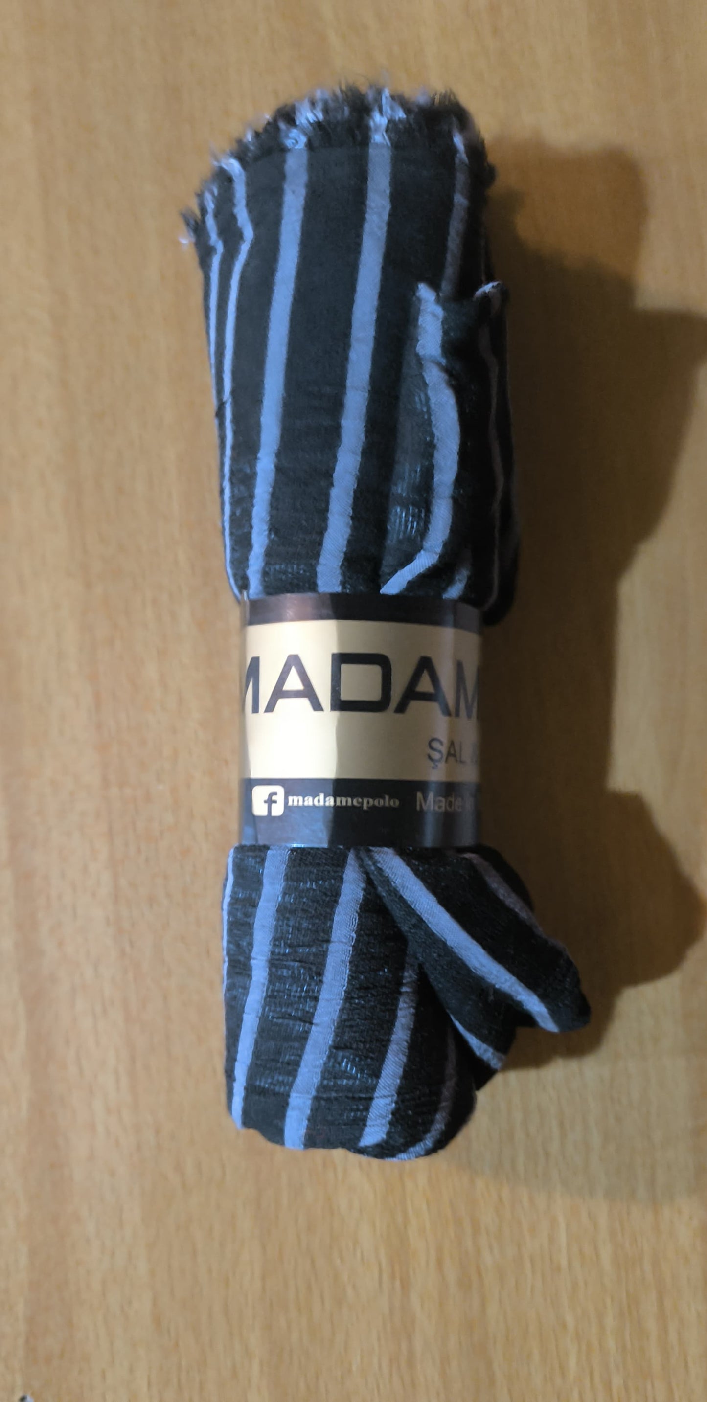 Linen mix rolled stoles