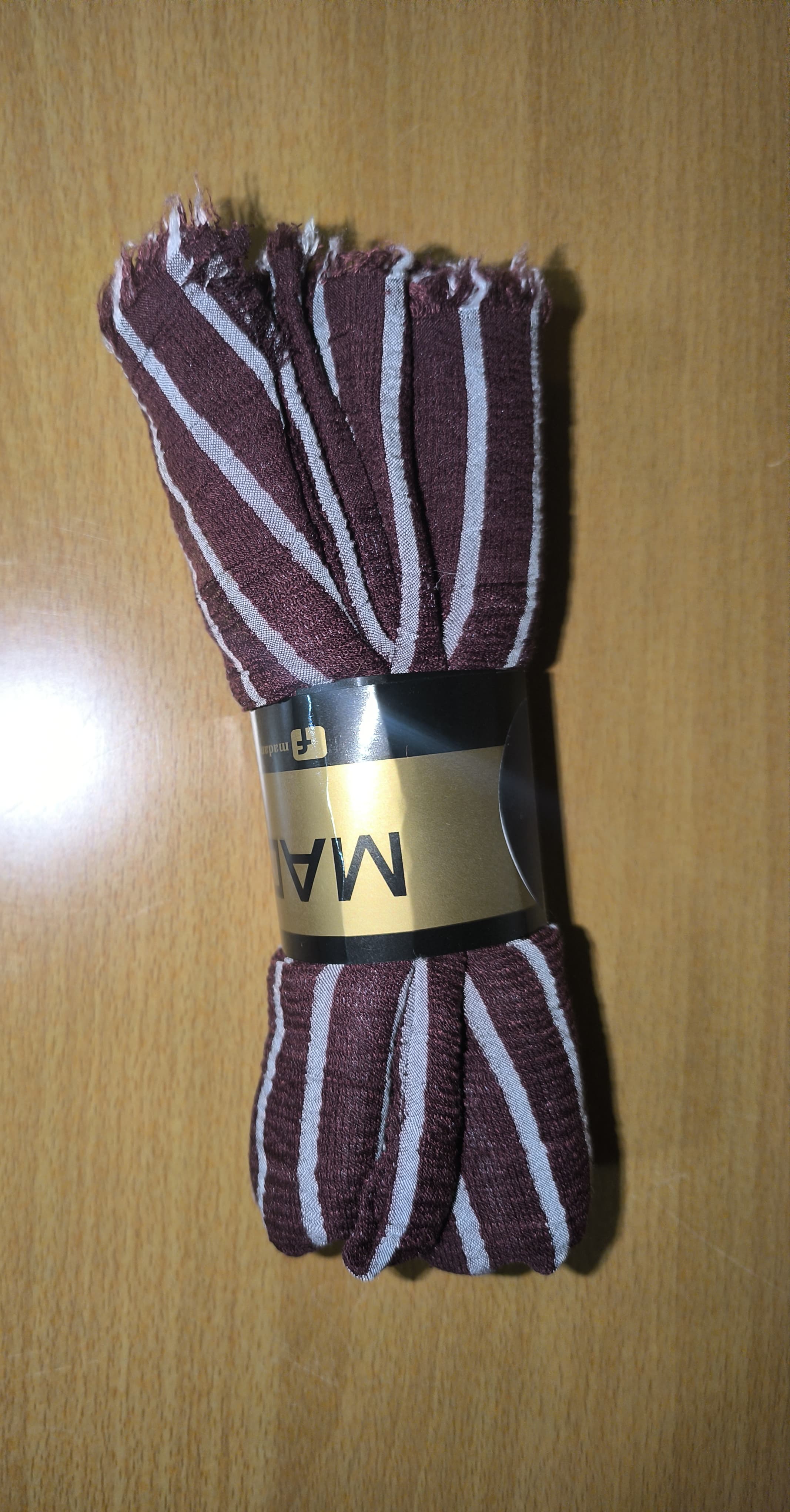 Linen mix rolled stoles