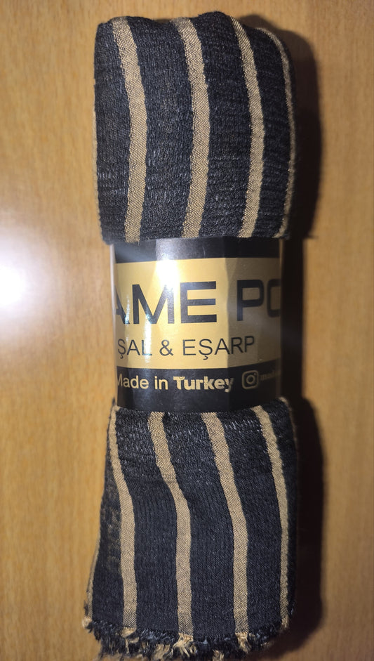 Linen mix rolled stoles