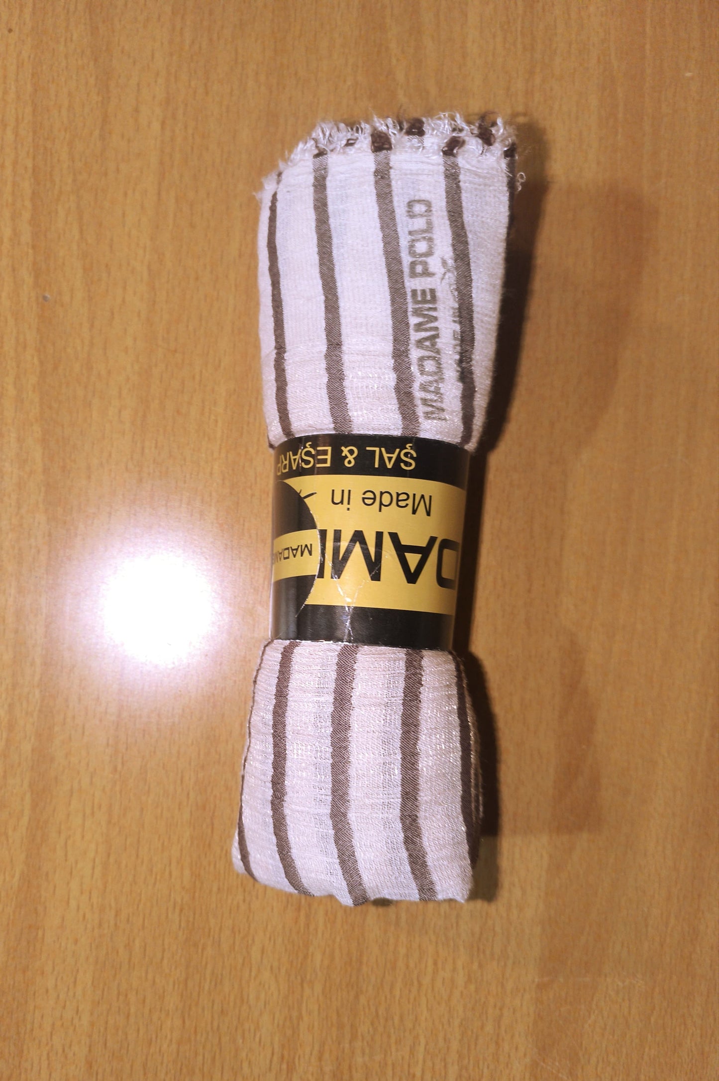 Linen mix rolled stoles