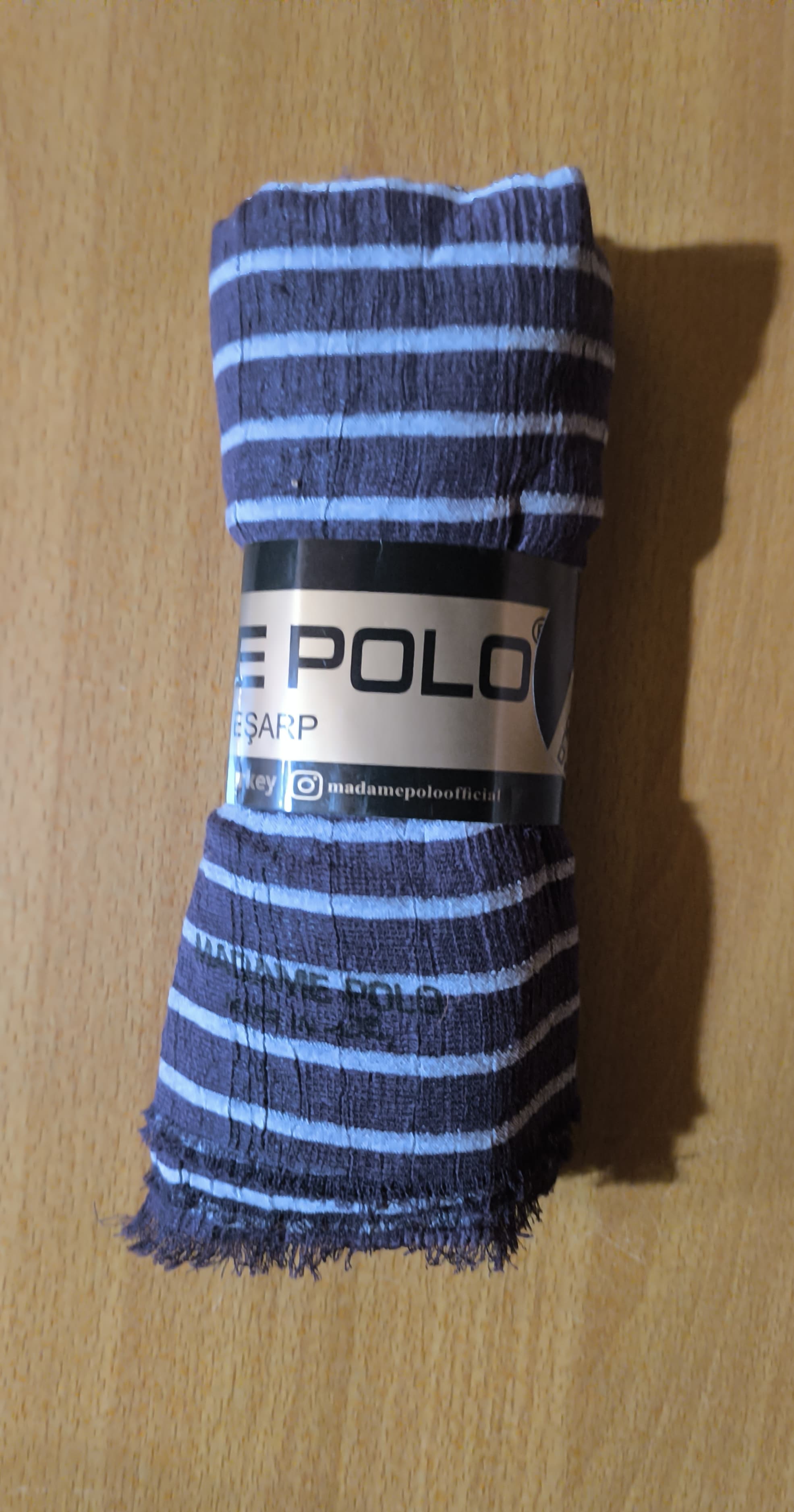 Crushed georgette stripped stoles