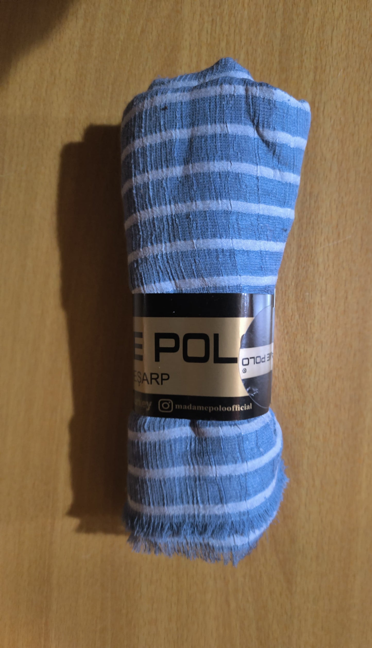 Crushed georgette stripped stoles