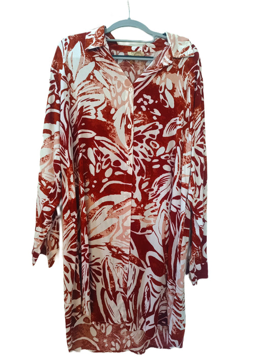 Multi Print Brown Tunic – Boho Vibes, Everyday Ease