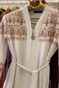 Summer abaya with embroidery