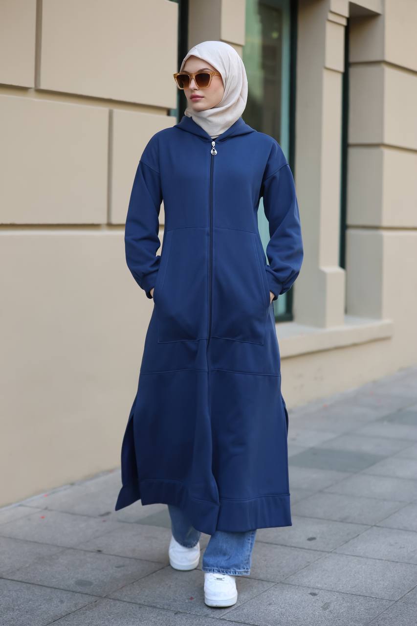 Winter abaya with hoodie