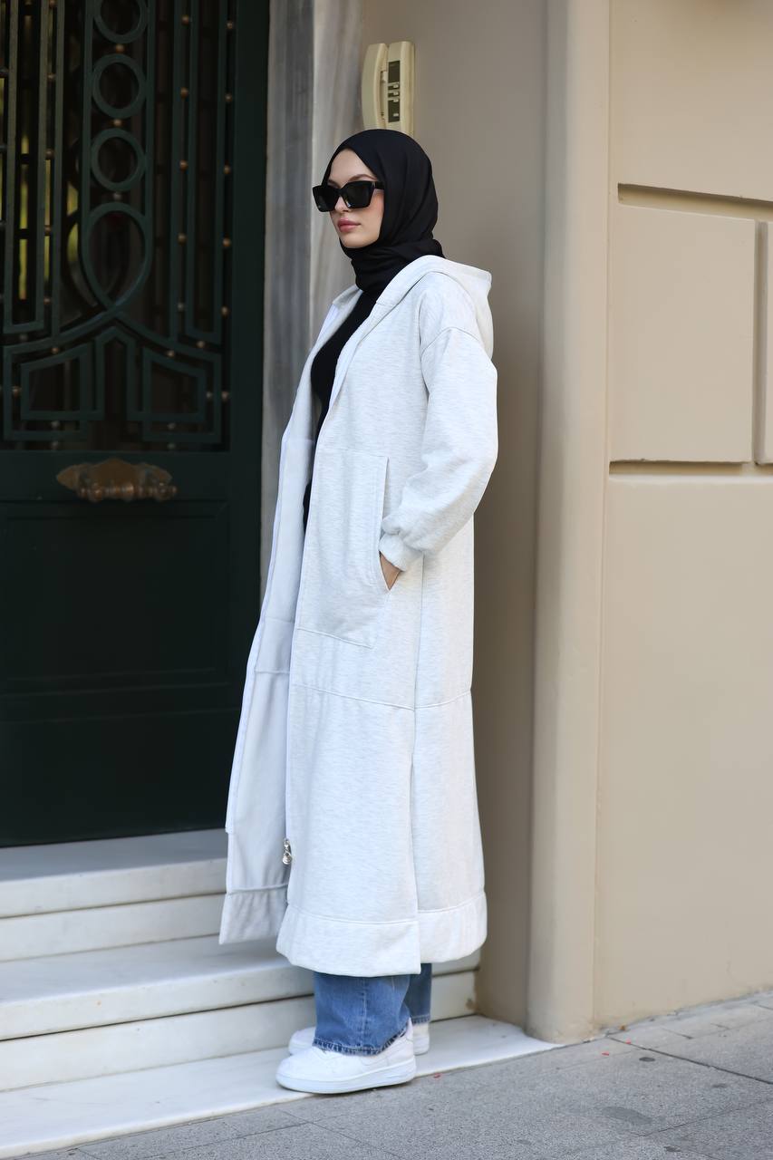 Winter abaya with hoodie