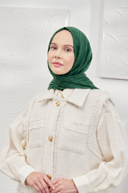 Jacquard stoles with geometric design-1