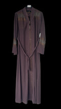 Aselle Abayas with embroidery & stonework(Beige)