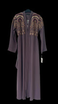 Livor Abayas with embroidery & stonework(Coffee)