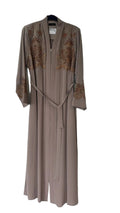 Livor Abayas with embroidery & stonework (Pista)