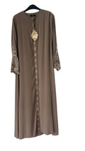 SEHWAR ABAYA WITH AMBROIDERY AND STONE