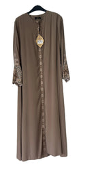 SEHWAR ABAYA WITH AMBROIDERY AND STONE