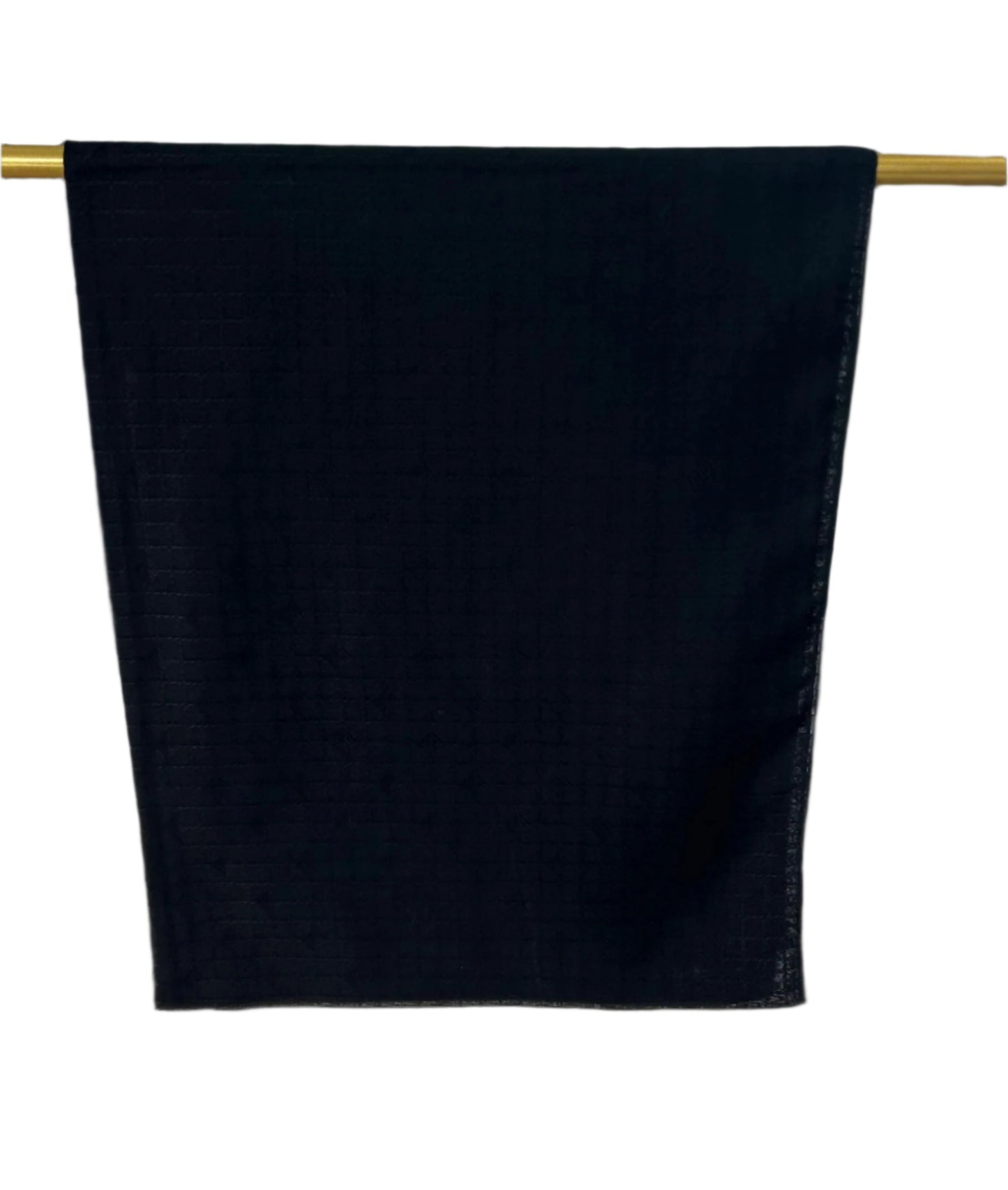 BLACK SELF PRINT STOLE(#KWH-25Y7906)