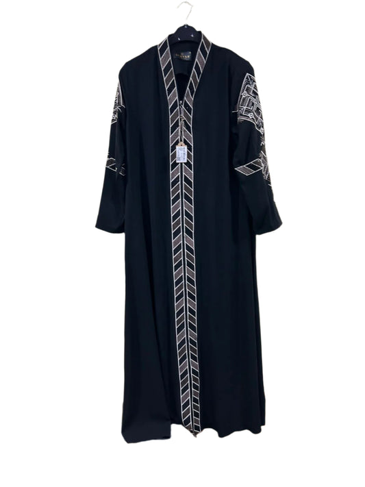 SEHVAR ELEGANT ABAYA BLACK DIAMOND (#AB-25Y7944)