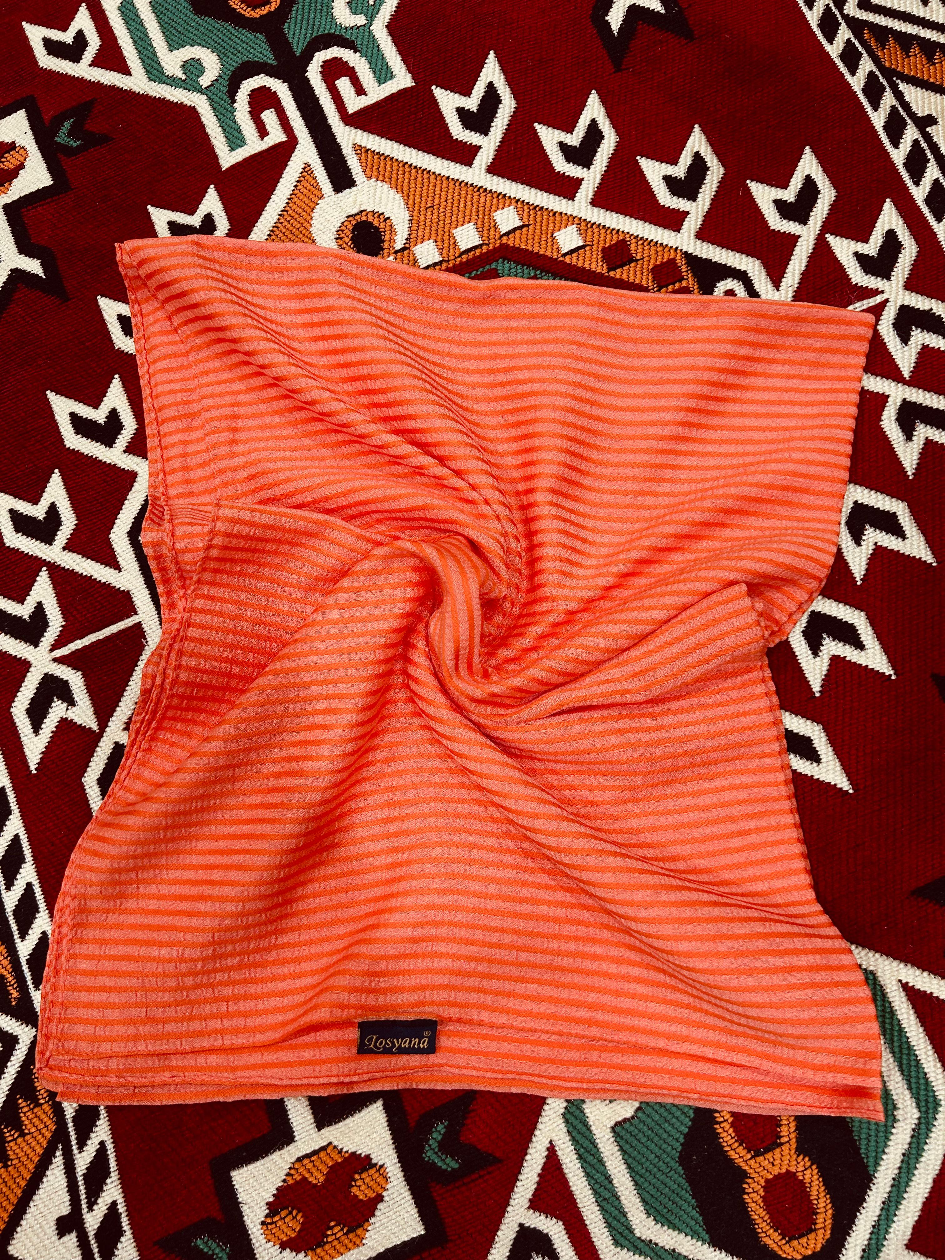 Losyana Striped Lightweight Scarf