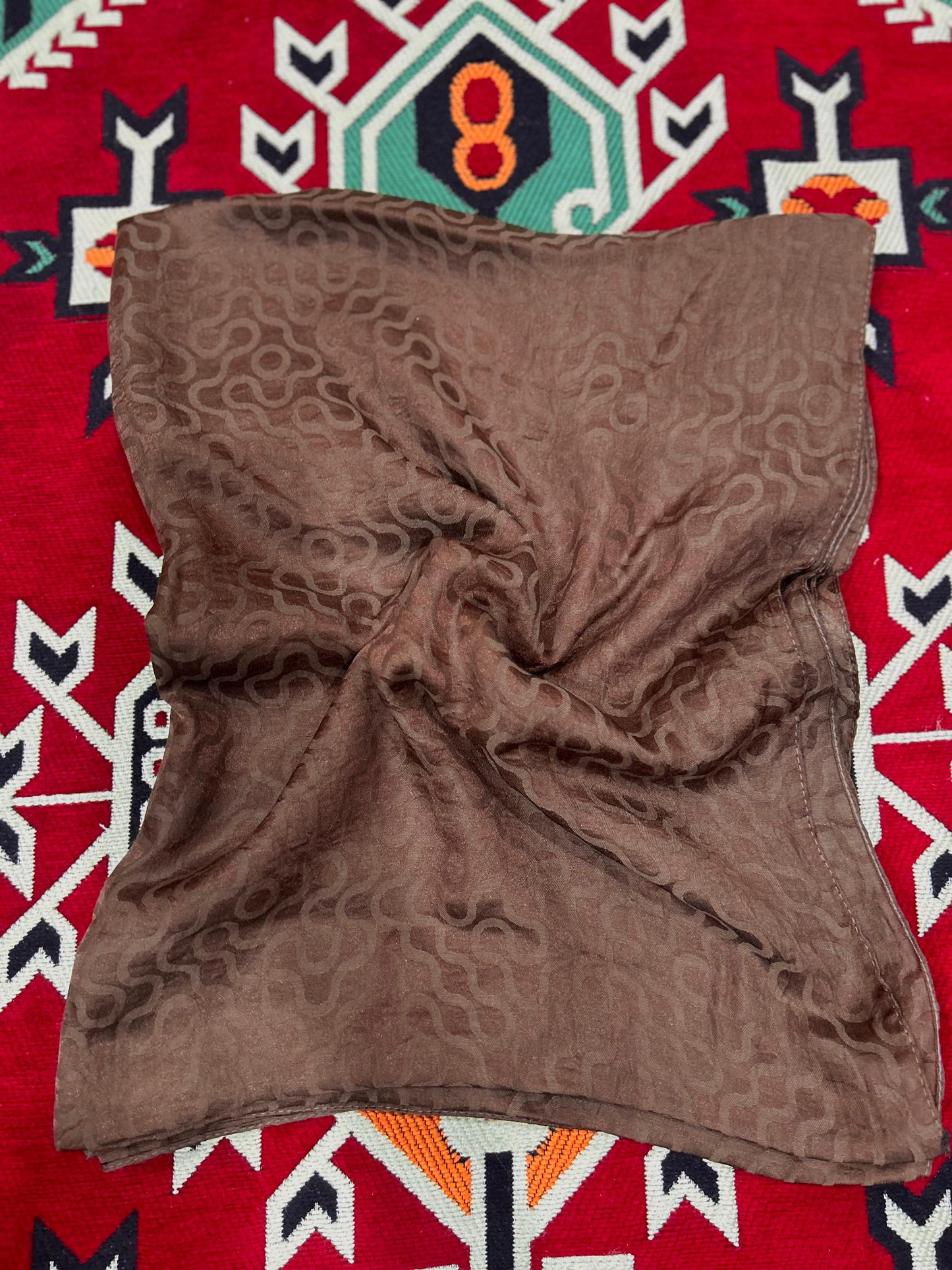 Fferano Jacquard Textured Scarf