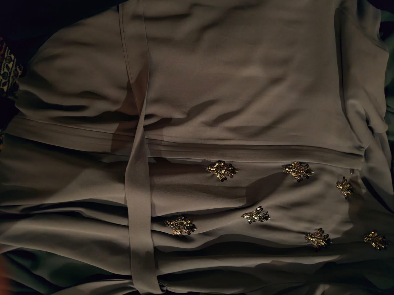 Summer abaya with handwork embroidery