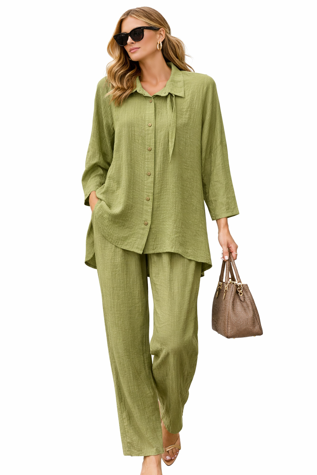 STARPARK COORD SET PALE GREEN